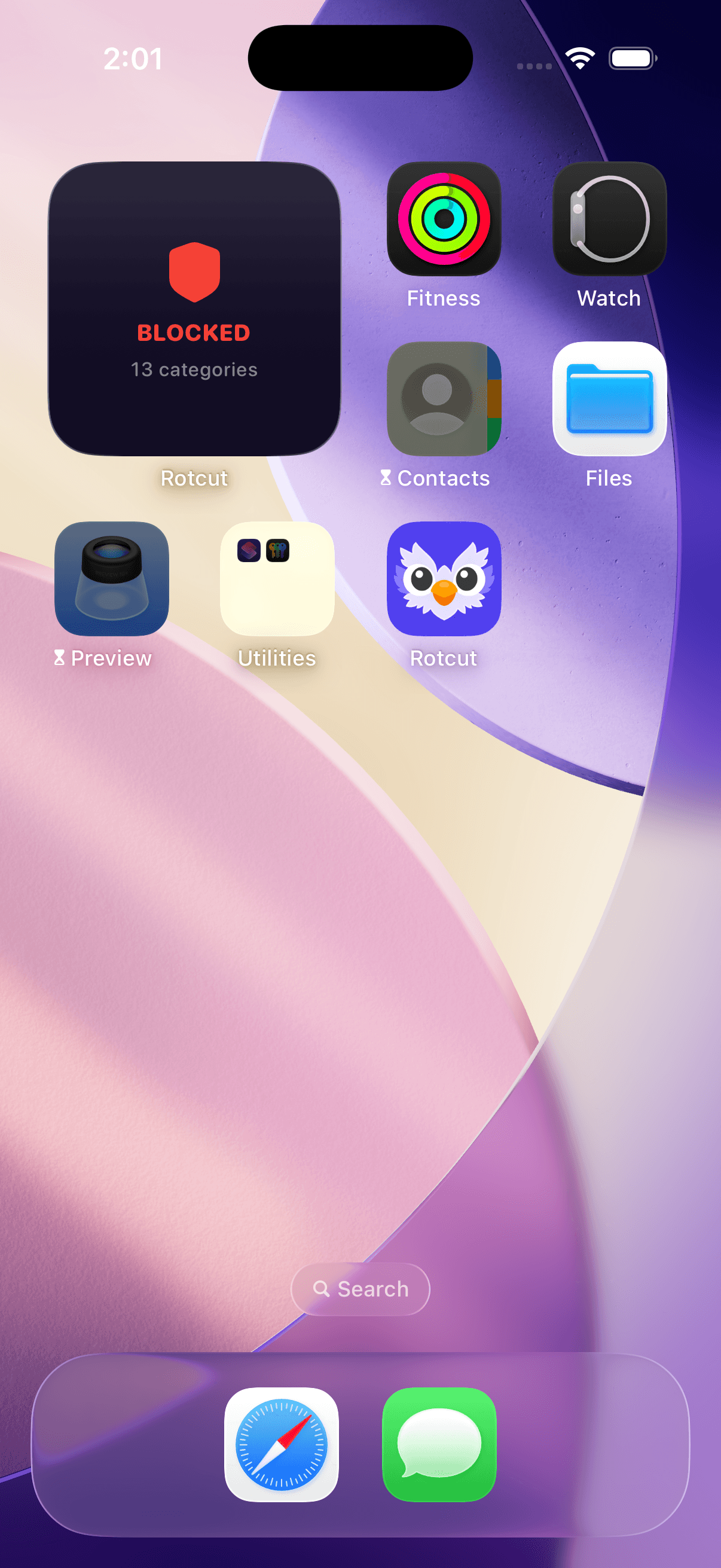 RotCut blocked apps
